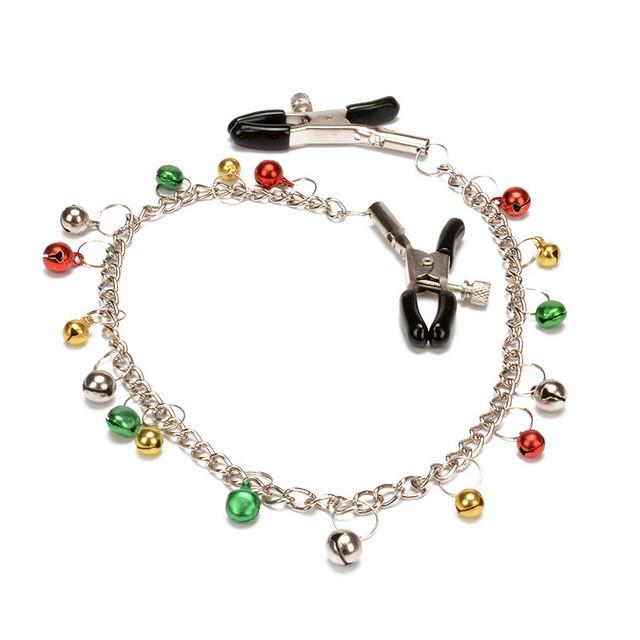 Bdsm Bondage Choker Collar with Nipple Clamp Breast Clip Chain Fetish Slaves Flirt Adult Games Erotic Tools Sex Toys for