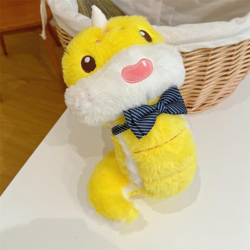 Colored Multi Cute Snake Plush Toy Children Year Of The Snake Mascot Doll Gift