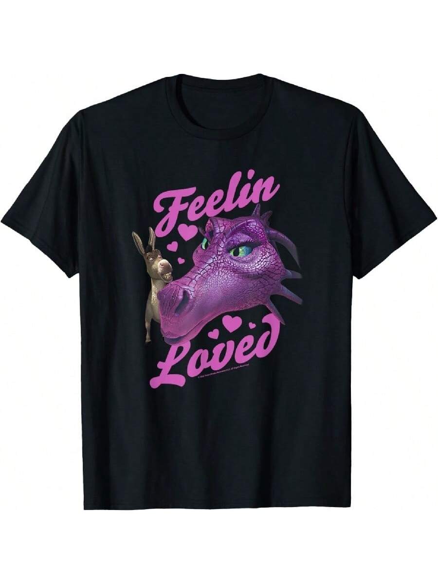 Shreks Donkey Dragon Feelin Loved T-Shirt S разноцветный