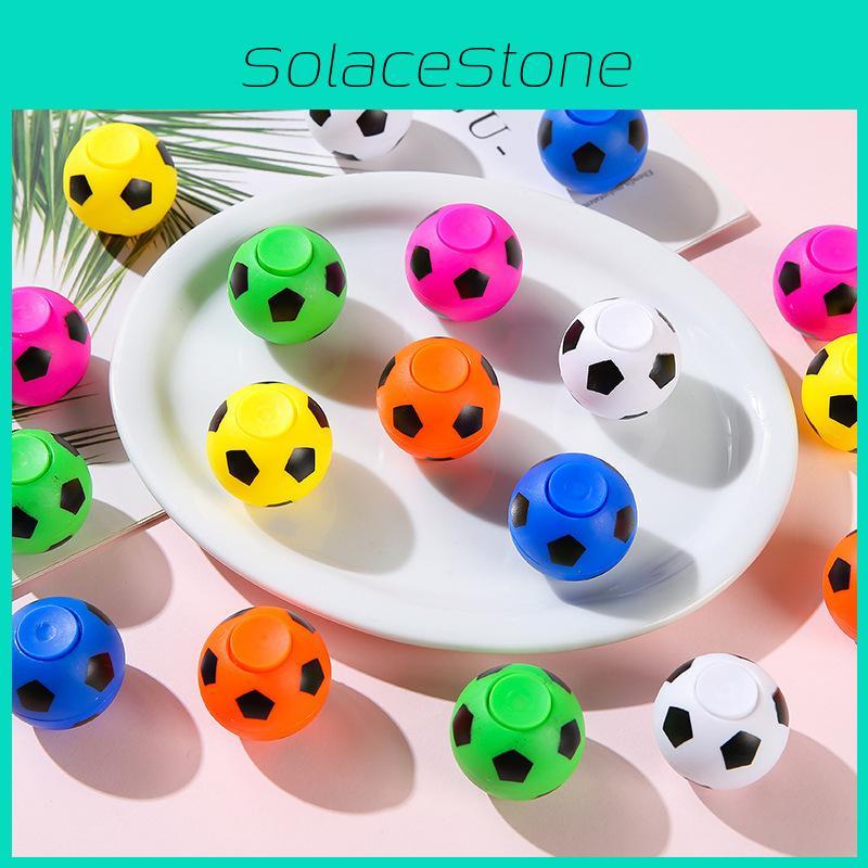 Creative Multi-color Soccer Shaped Plastic Gyro Children Toy For Young Children