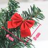 12pcs Flocking Xmas Tree Ornaments Bowknot Pendant Christmas Decorations  Home Decoration