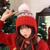 Cappello lavorato a maglia stile Fair Isle per donna, berretto invernale caldo con jacquard etnico, protezione per le orecchie, berretto per bambina, anti-freddo, paraorecchie da Sci sulla Neve, berretto