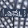 Pristine HERMES Tie Regular Tie Bron Marine Silk Mens 758738T Used