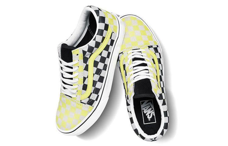 Old Skool Vans 'Black Yellow Checkerboard' Women's VN0A4U3BXF9