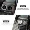 Carbon Rear Air Vent Outlet Trim Accessories For Jeep Gladiator JT/JL 2018-2025