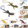 Animal Replicas Reptile Toy Set Plastic Lizard And Snake For Educational Play And Display