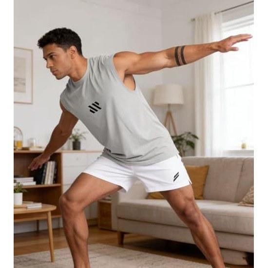 Tank Top Mens Training Wear Sleeveless Muscle Gym Stretch Quick-Dry Fitness Sportswear