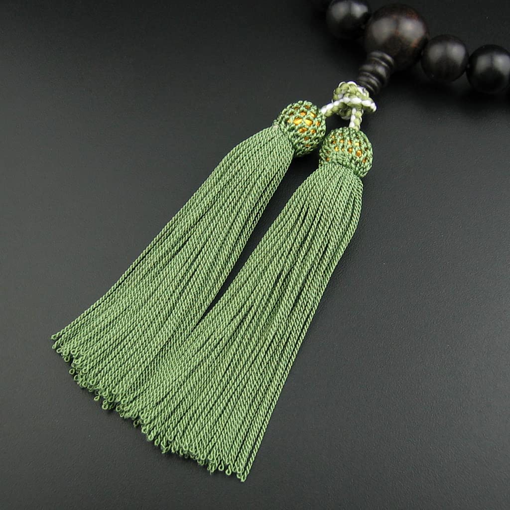 [WONDERFUL LOTUS Myorenka] Myorenka Men's Prayer Beads, Ebony, 22 Beads, Prayer Beads + Prayer Bead Bag Set, One-Handed Prayer Beads, Informal Prayer