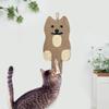 Sisal Cat Scratching Mat Cute Animal Shape Hanging Cat Scratch Mat Protect Your Furniture Vertical Cat Scratcher for Indoor Cats