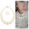 Women Fashion Luxury Pearl Short Clavicle Chain Handmade Temperament Necklace Simulated Pearl Wedding Jewelry for Women Gift