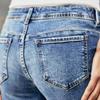 European and American Street Versatile Casual Mid Waist Washed Straight Leg Jeans Women's Clothing