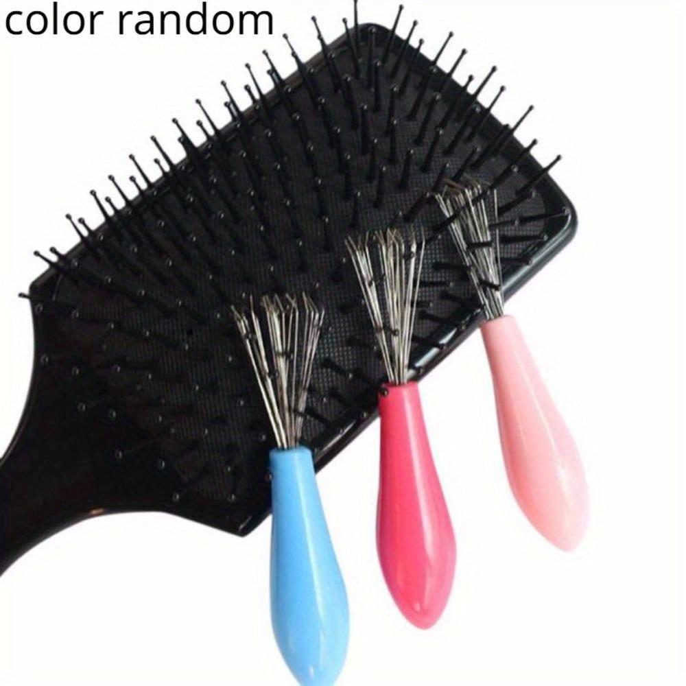 

3 шт. расческа для волос, очиститель для пластиковых металлических чистящих средств, встроенный инструмент, ручка для удаления спутанных волос, аксессуары для расчески 3pcs