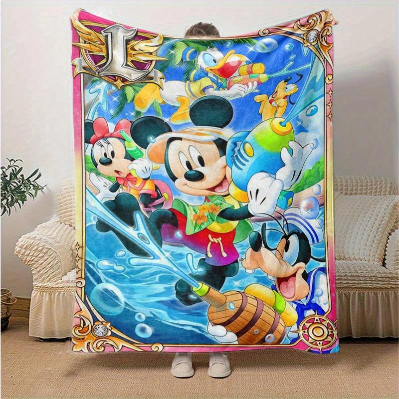 

1pc, Disney Characters Home Decorative Blanket: A Perfect Gift for Bedroom, Living Room, Travel, Camping, Car, Beach, Office Nap, Ideal Sofa Throw, Ou 130x150cm