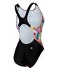 Laelliseupocheu [Osla617 Blk] Bubble Bean X-Back Swimsuit Multi