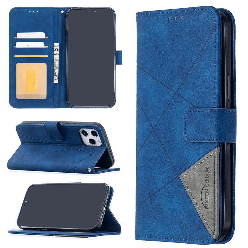 Luxury Leather Phone Case For iPhone 12Pro 11Pro 12 Mini 13 14 11 Pro Max SE 2020 6 8 7 Plus XR X XsMax Wallet Flip Cover Coque