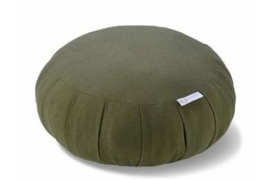 Buton Zen Meditační Polštář Přibližně 30 cm pro a Vyrobeno v Japonsku Polštář, Široký, Len, Meditace, Zen, Mindfulness, (Mechová zelená)