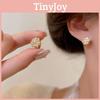 Elegant Korean Style Ear Accessories With Zircon Snowflake Design