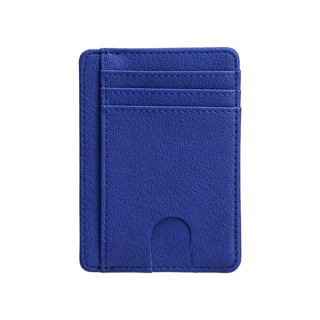 Slim RFID Blocking Card Holder Wallet with Multiple Card Slots and ID Window for Secure Storage and Easy Access to Credit Cards and IDs