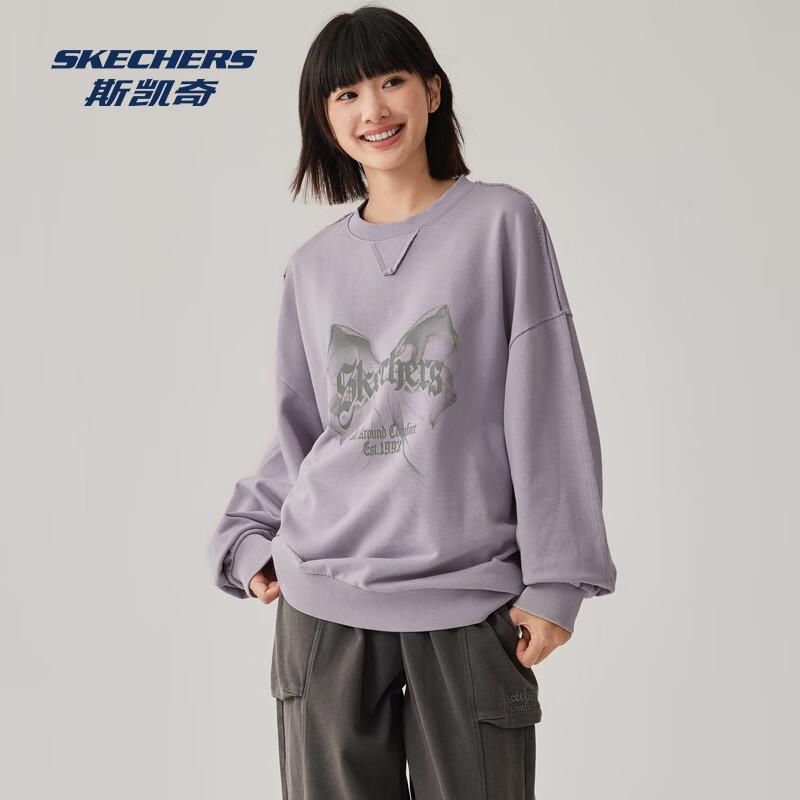 Skechers Unisex Loose Fit Crewneck Sweatshirt L325U048 L 100