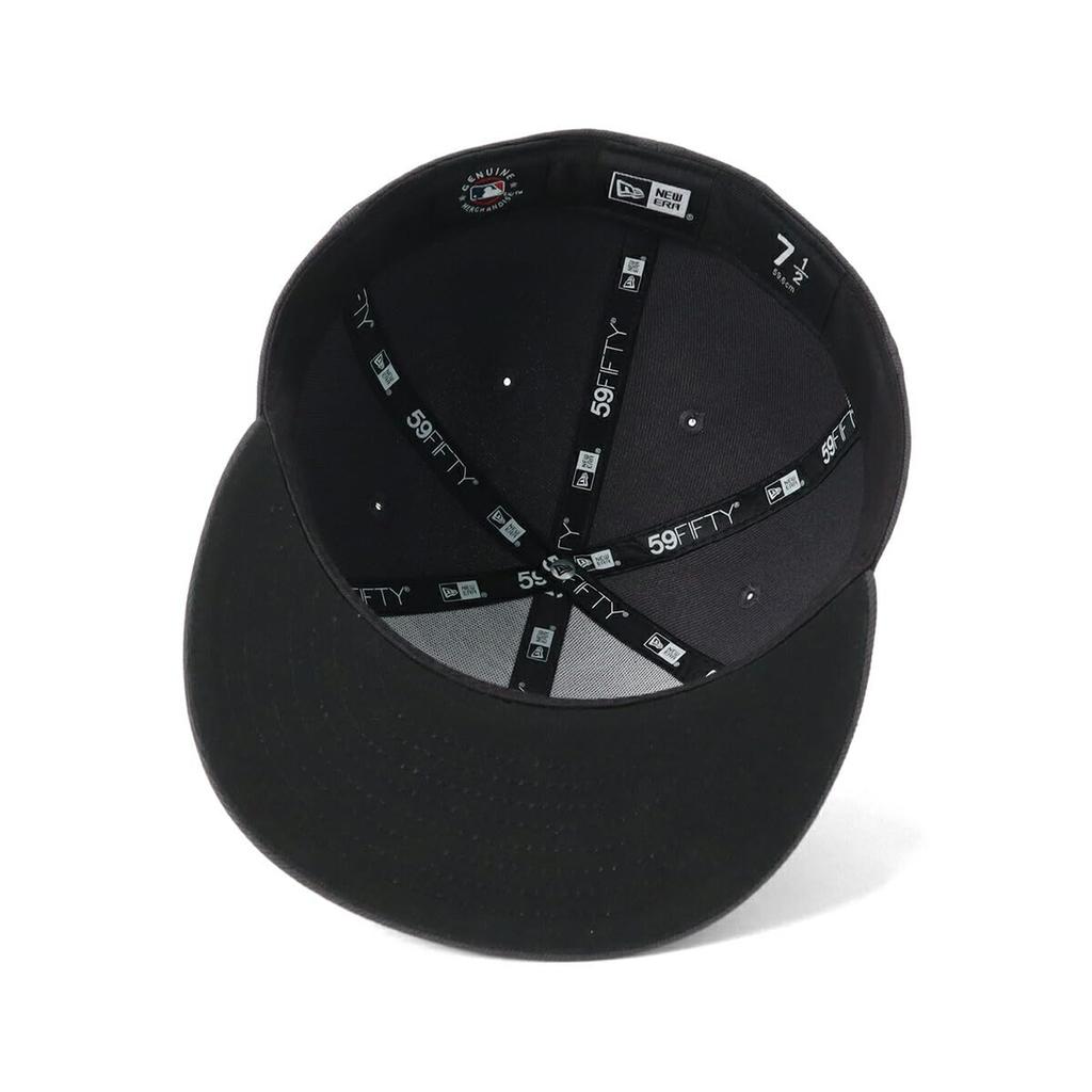New Era 59FIFTY Cap MLB Chicago White Sox CWS Graphite Gray UNDER VISOR ONSPOTZ Exclusive and 5950 SOX Straight Flat Visor Stylish Streetwear Travel
