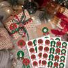 4-40sheets Christmas Label Paper Sticker Package Sealing Stickers for Cookie Candy Nuts Package Xmas Tree  Gifts & Cards