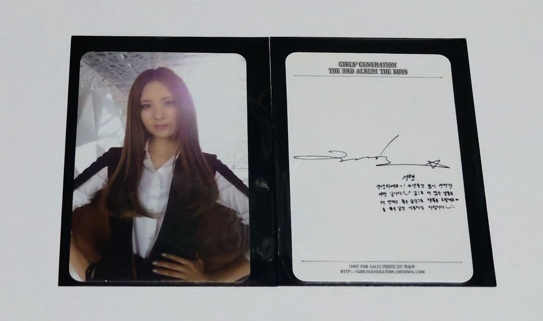 [Б/У] Girls  Generation Корейское издание THE BOYS Фотокарточка Сохён Только