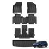 Smabee Right Drive for BYD M6 2024-2026 7Seater TPE 3D Car Floor Mats Cargo Liner Trunk Pad All-Weather Accessories Black