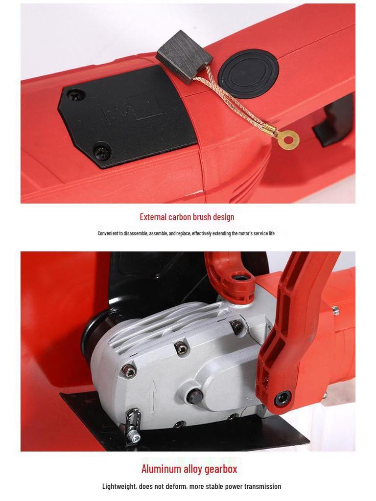 Multi-Functional Dust-Free Handheld Wall and Concrete Grooving Machine