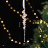 Transparent Acrylic Crystal Ornament Lightweight Sequin Hanging Pendant Christmas Tree Ornament  For Centerpiece Holiday