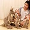 Adorable Kangaroo Plush Toy Soft Stuffed Animal Perfect Children Gift 27cm 35cm 60cm