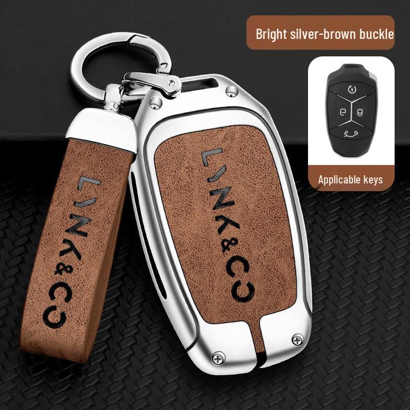Compatible Lynk&Co 010203+05+0609 Metal Car Key Cover