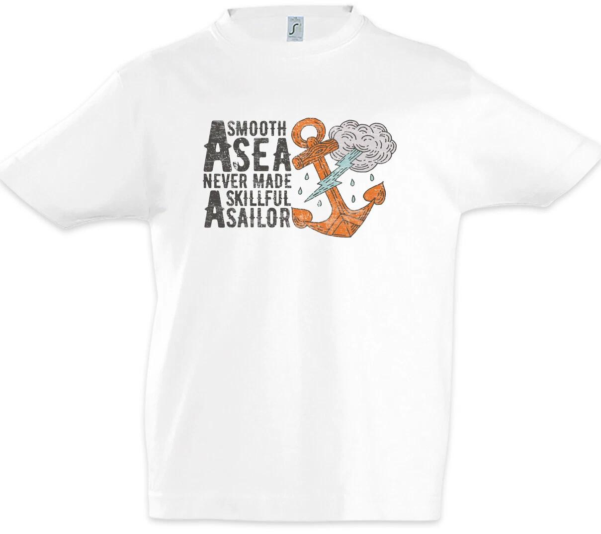 A Smooth Sea Kids Boys kids boys T-Shirt Sailing Sailing Ship Captain Sailor Sailor 160