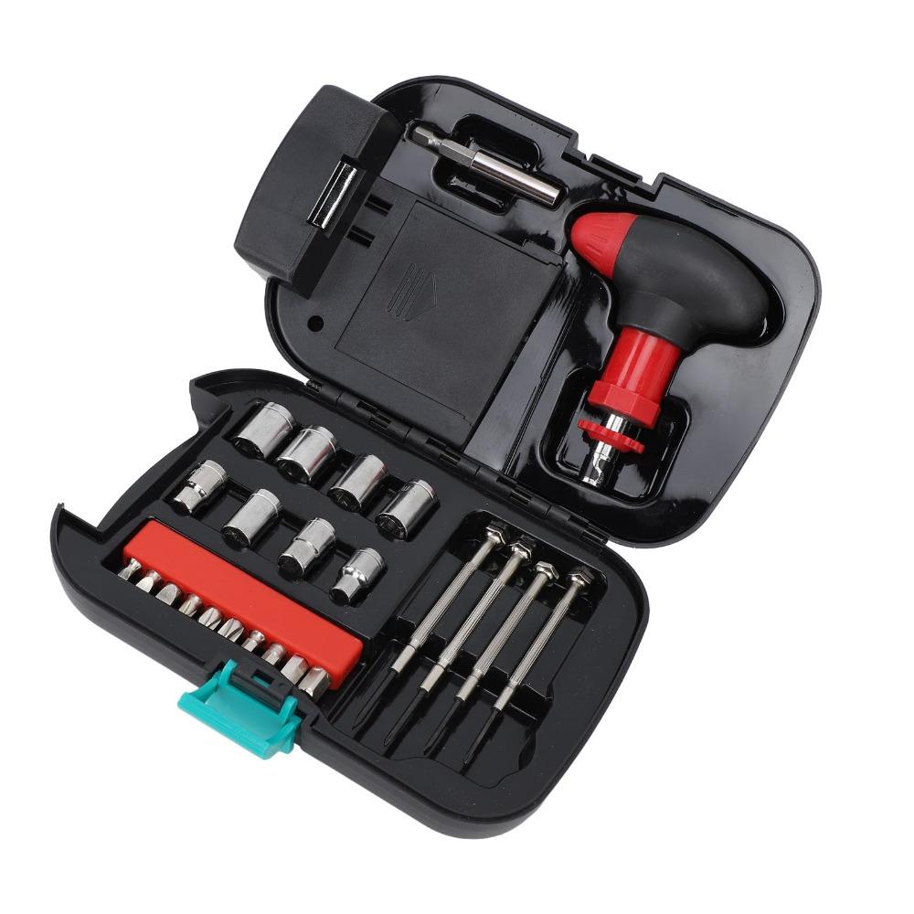 Stable and Generous Appearance LED Flashlight Household Tool Kit  Daily чёрный