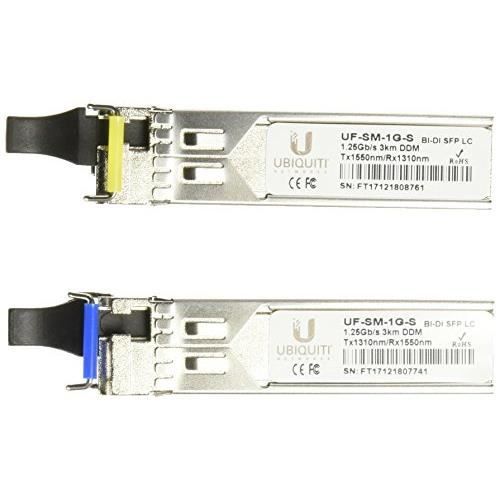 Module transmetteur SFP (mini-GBIC) - Ubiquiti Networks - UF-SM-1G - Gigabit Ethernet - Fibre Optique