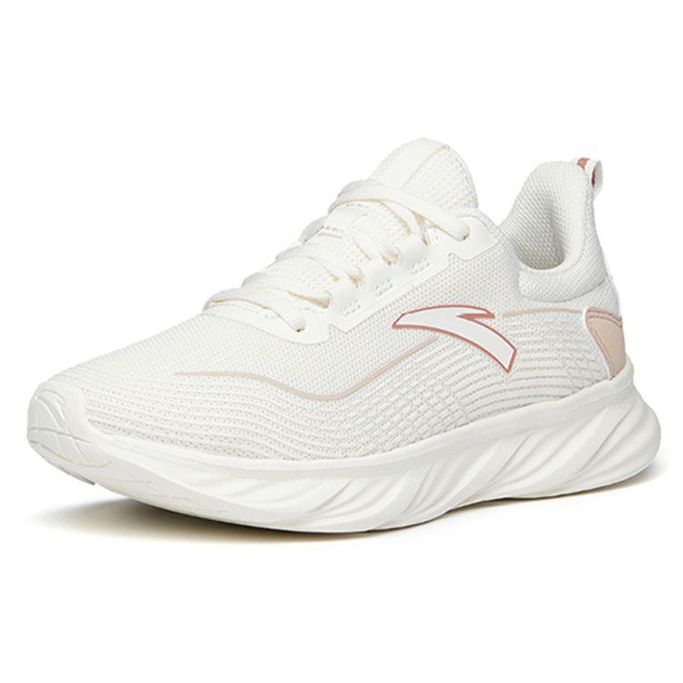 Anta Round Toe Comfortable Shock Absorbing Non-Slip Wear-Resistant Low-Top Running Shoes Women Sneaker Light-Pink 122145571-3