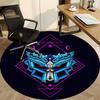 1pc Gundam Series Office Round Area Rug, Indoor Mat Suitable For Office, Under Office Chairs Bedroom Living Room Home Decor, Room Deco
