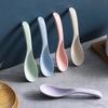 1pcs Stirring Spoon Household Wheat Straw Plastic Color Spoon Household Soup Spoons Cooking Utensils Kitchen Accessories