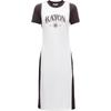 ONLY Women's Letter Print Round Neck T-Shirt Midi Dress