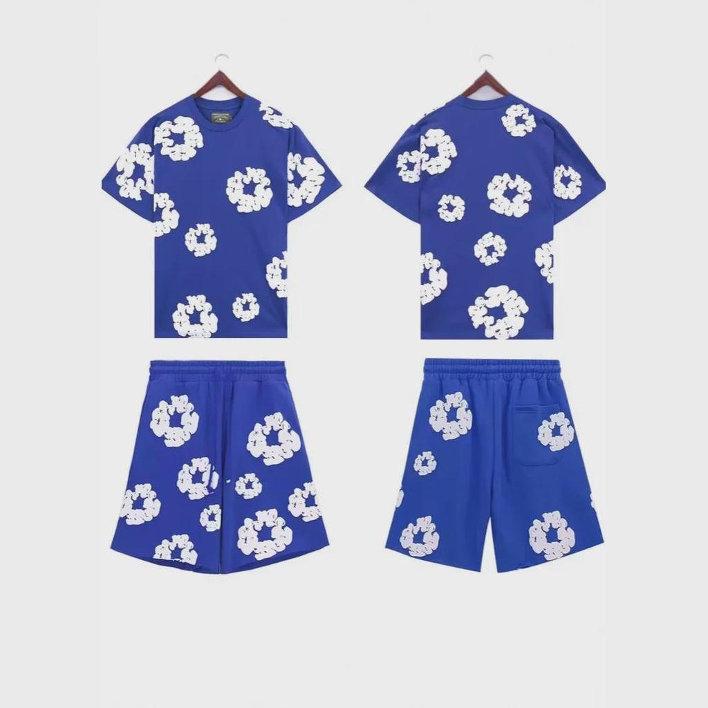 Kapok Print Spring/Summer Sports Casual T-Shirt & Shorts Unisex - New Trendy European & American Style