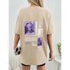 T-shirt a maniche corte con spalle scese e stampa fantasia Cottnline