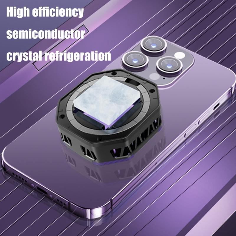 Phone Coolers, Cellphone Radiator with 2 Gear Adjustable Temperature for  Live Streaming,Mobile Gaming