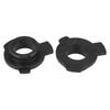 X AUTOHAUX 9012 HIR2 LED Headlight Adapter Base Bulb Socket Retainer Holder Universal Car Black 2pcs