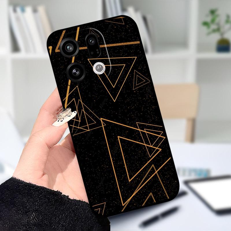 Für OPPO Find X9 X9Pro Hülle Weiches Silikon Schwarzes TPU Schutz-Rückseite Für OPPO FindX9 X 9Pro Handyhülle Stoßfester Stoßfänger