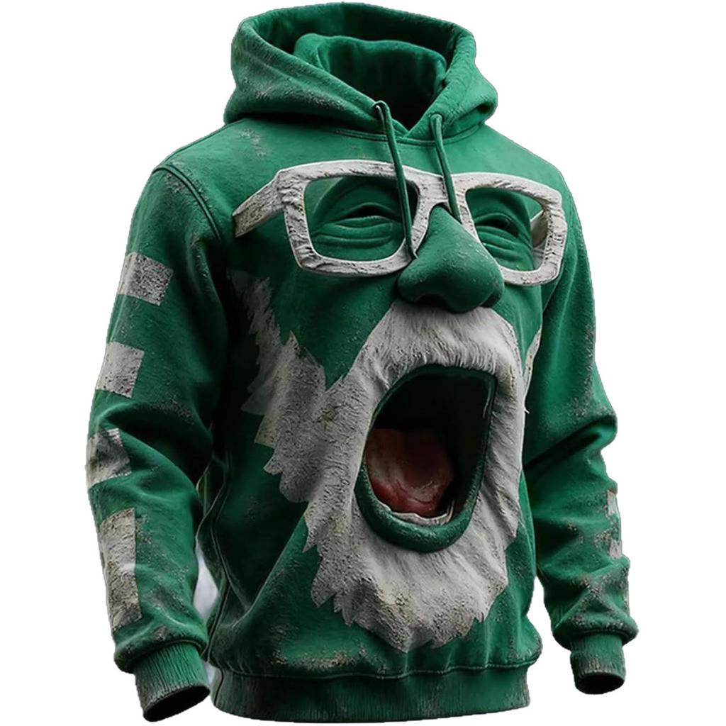 Men's Casual Hooded Sweatshirt - 2024 Autumn/Winter Christmas Collection