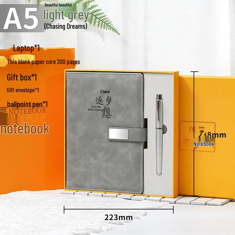 Deluxe A5/B5 Business Planner Notebook with Custom Logo Gift Box