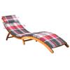 Day and Night - Day and Night Garden Lounger with Solid Acacia Wood Cushion
