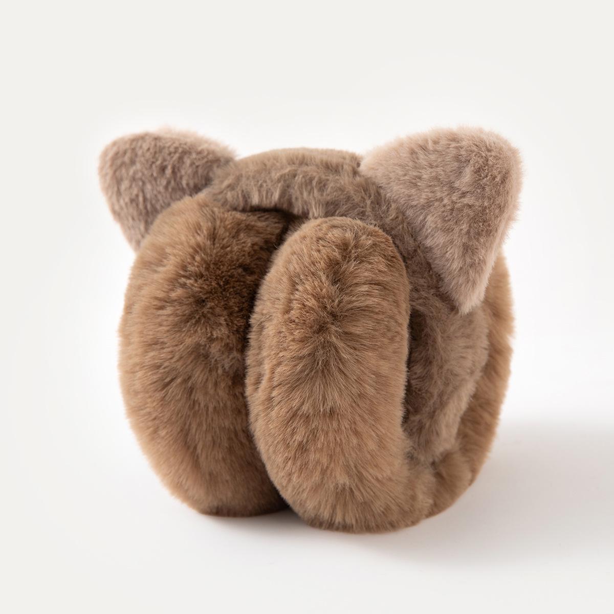 

Однотонные плюшевые зимние наушники с кошачьими ушками для женщин – Телескопические, теплые и стильные 18x24x12 cm темно-коричневого