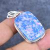 Blue Triplet Opal Gemstone Handmade 925 Sterling Silver Pendant 1.81" T1y24