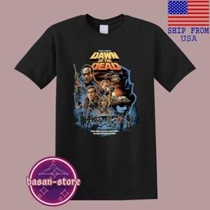 Dawn of The Dead Horror Movie Men s Black T-Shirt Tee Top Unisex S