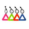 1PC Reflective Signs Triangle Signs Safety Warning For Bicycle Hanging Tag W Elastic Cord Bike Night Visible Riding Safety